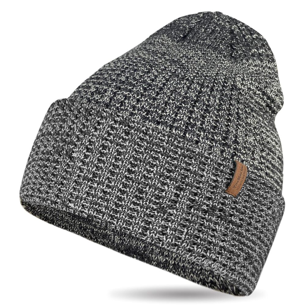 2959 Soft Merino Wool Blend Knit Cuffed Beanie Winter Warm Ski Skull Caps